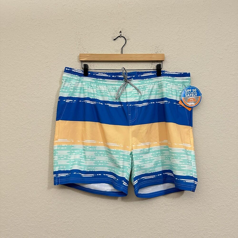 COLUMBIA PFG Hybrid Water Shorts Striped Super Slack Tide Swim Surf NWT